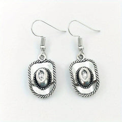 Western Cowboy Series Earrings Vintage Alloy Earrings