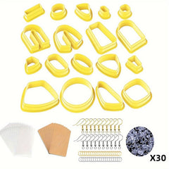 Polymer Clay Cutter Earring Hook Jewelry DIY Mold Set