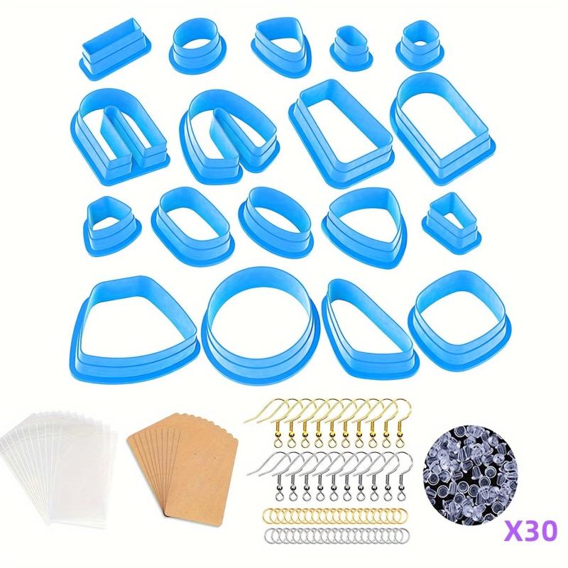 Polymer Clay Cutter Earring Hook Jewelry DIY Mold Set