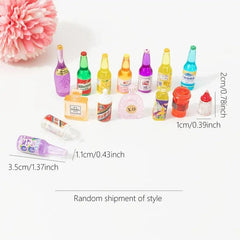 Realistic Mini Food Play Set Resin Candy Cakes Fruit Dollhouse Decoration