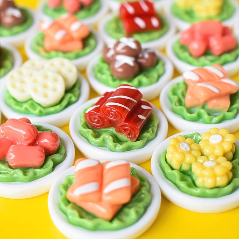 10pcs Food Pretend Play Toys DIY Children Kitchen Toys Random Style