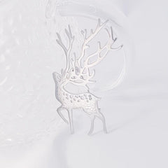 Elk Stainless Steel Jewelry Brooch for Parties Nightclubs Men and Women
