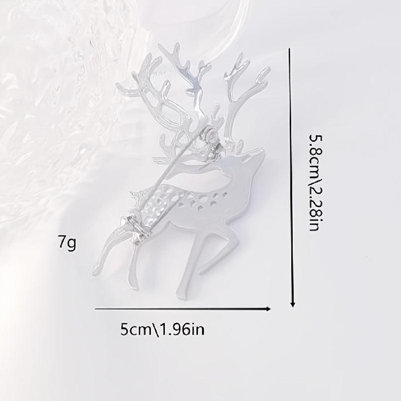 Elk Stainless Steel Jewelry Brooch for Parties Nightclubs Men and Women