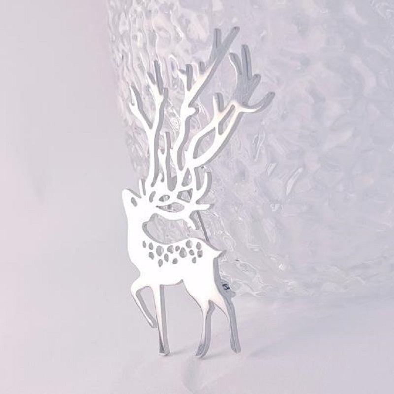 Elk Stainless Steel Jewelry Brooch for Parties Nightclubs Men and Women