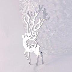 Elk Stainless Steel Jewelry Brooch for Parties Nightclubs Men and Women