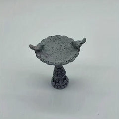 Mini Resin Bird Bath Fountain Dollhouse
