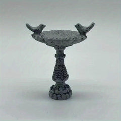 Mini Resin Bird Bath Fountain Dollhouse