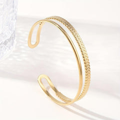 Personalized Stainless Steel Bracelet with Custom Engraving