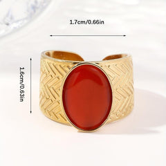 Stainless Steel Ring Stylistic W107