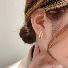 Double Layer Heart Earrings for Women