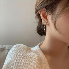 Fireworks Inspired Diamond and Pearl Earrings Set