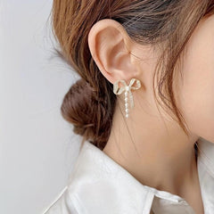 Fireworks Inspired Diamond and Pearl Earrings Set