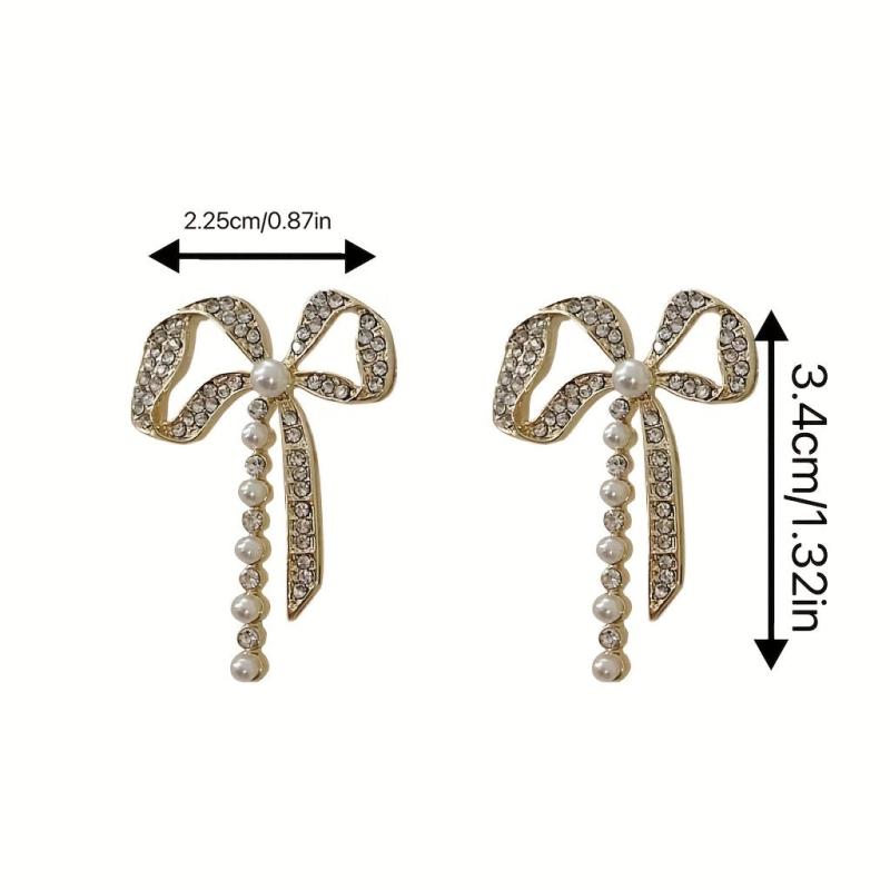 Fireworks Inspired Diamond and Pearl Earrings Set