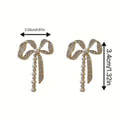 Fireworks Inspired Diamond and Pearl Earrings Set