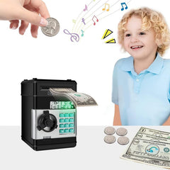 Electronic Piggy Bank ATM Cash Coin Can for Kids