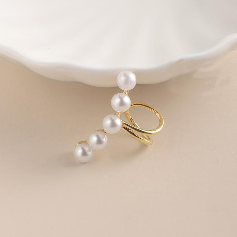 Pearl Ear Clip Women's No Piercing Ear Bone Clip Earrings