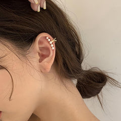 Pearl Ear Clip Women's No Piercing Ear Bone Clip Earrings