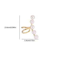 Pearl Ear Clip Women's No Piercing Ear Bone Clip Earrings
