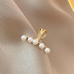 Pearl Ear Clip Women's No Piercing Ear Bone Clip Earrings