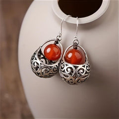 Stylish Retro Agate Earrings - Ideal Gift for Her
