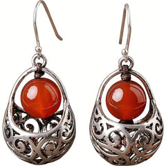 Stylish Retro Agate Earrings - Ideal Gift for Her