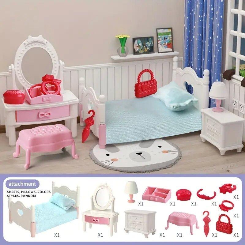 Girl's Mini Play House DIY Birthday Gift Doll House Role Play