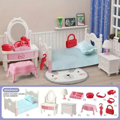 Girl's Mini Play House DIY Birthday Gift Doll House Role Play