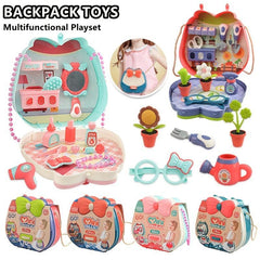 Playset With Backpack Cosplay Toys