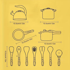 Pretend Cooking Toy Set for Girls