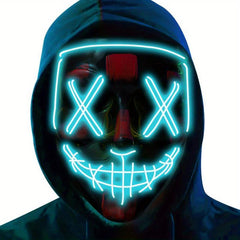Poptrend Halloween Mask LED Light Up Mask For Cosplay