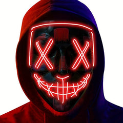 Poptrend Halloween Mask LED Light Up Mask For Cosplay