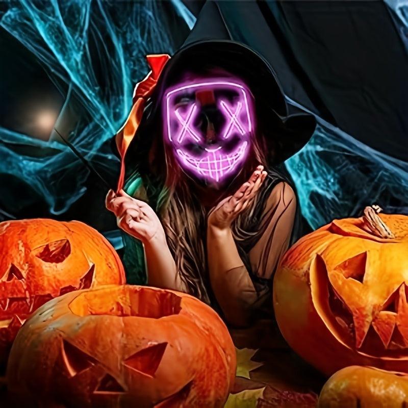 Poptrend Halloween Mask LED Light Up Mask For Cosplay