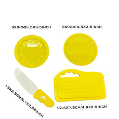 Kids Toy Simulation Vegetables and Fruits Cut for Baby Cognitive Training