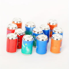 4Pcs Metal Soda Pop Cans 1:12 Dollhouse Pub Accessory
