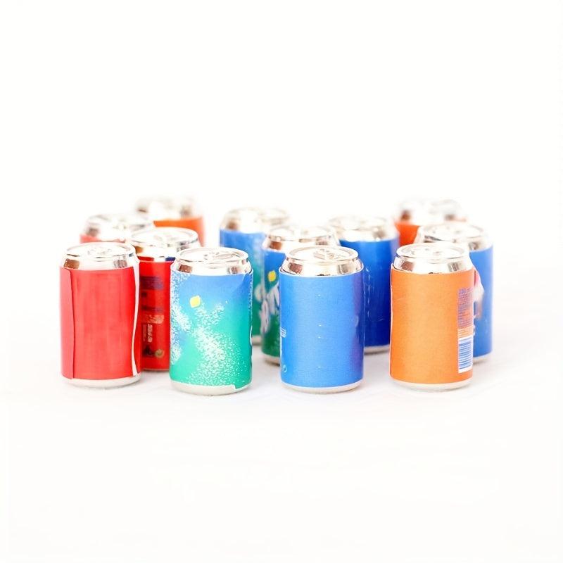 4Pcs Metal Soda Pop Cans 1:12 Dollhouse Pub Accessory
