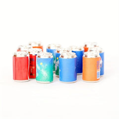 4Pcs Metal Soda Pop Cans 1:12 Dollhouse Pub Accessory