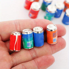 4Pcs Metal Soda Pop Cans 1:12 Dollhouse Pub Accessory