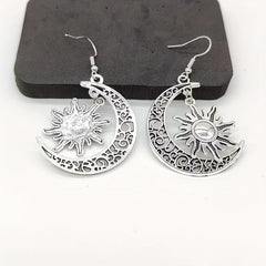 Vintage Sun & Moon Earrings