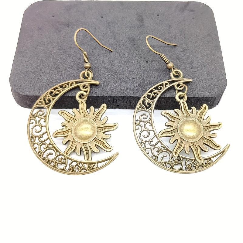Vintage Sun & Moon Earrings