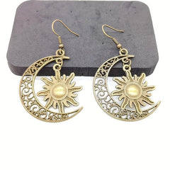 Vintage Sun & Moon Earrings