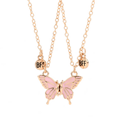 2pcs Butterfly Necklace Magnet BFF Pendant Hot Selling