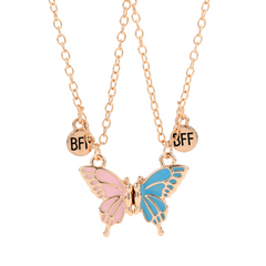 2pcs Butterfly Necklace Magnet BFF Pendant Hot Selling