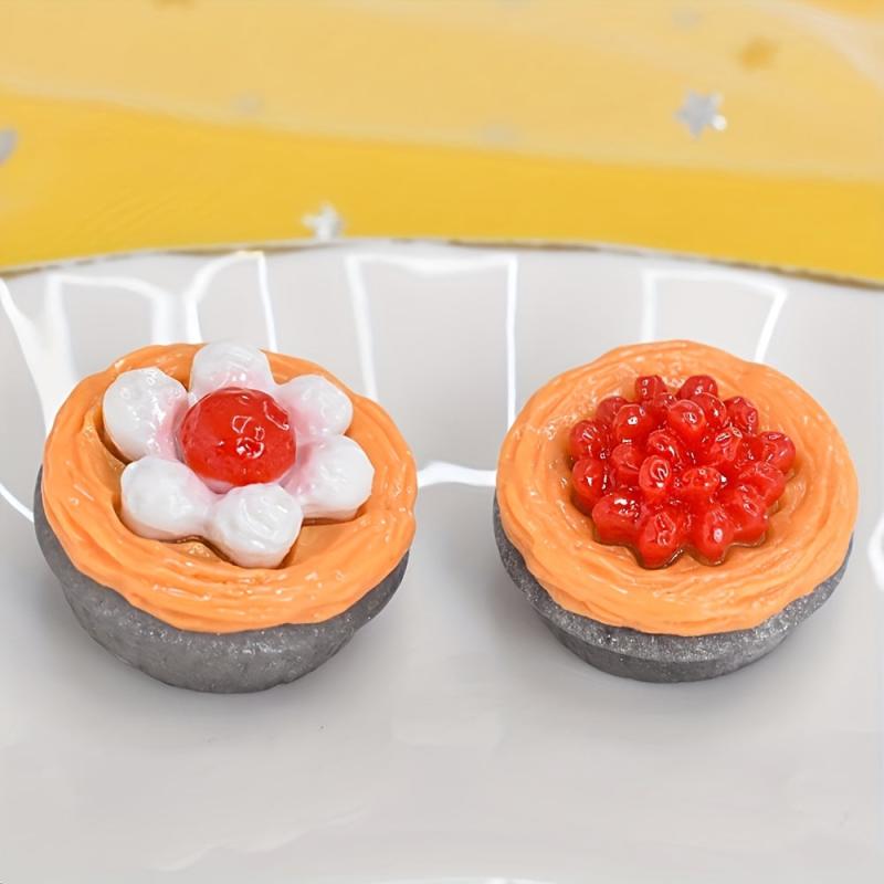 10pcs Simulative Food Play DIY Toys For Children Egg Tart Toys Kitchen Toys