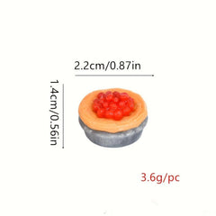 10pcs Simulative Food Play DIY Toys For Children Egg Tart Toys Kitchen Toys