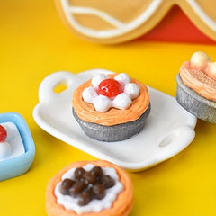 10pcs Simulative Food Play DIY Toys For Children Egg Tart Toys Kitchen Toys