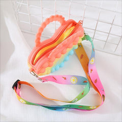 Cartoon Rabbit Coin Purse Silicone Crossbody Bag