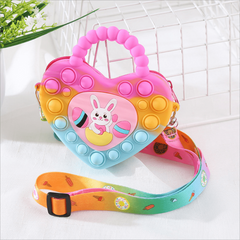Cartoon Rabbit Coin Purse Silicone Crossbody Bag