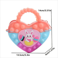 Cartoon Rabbit Coin Purse Silicone Crossbody Bag