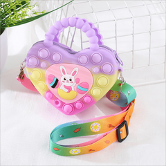 Cartoon Rabbit Coin Purse Silicone Crossbody Bag