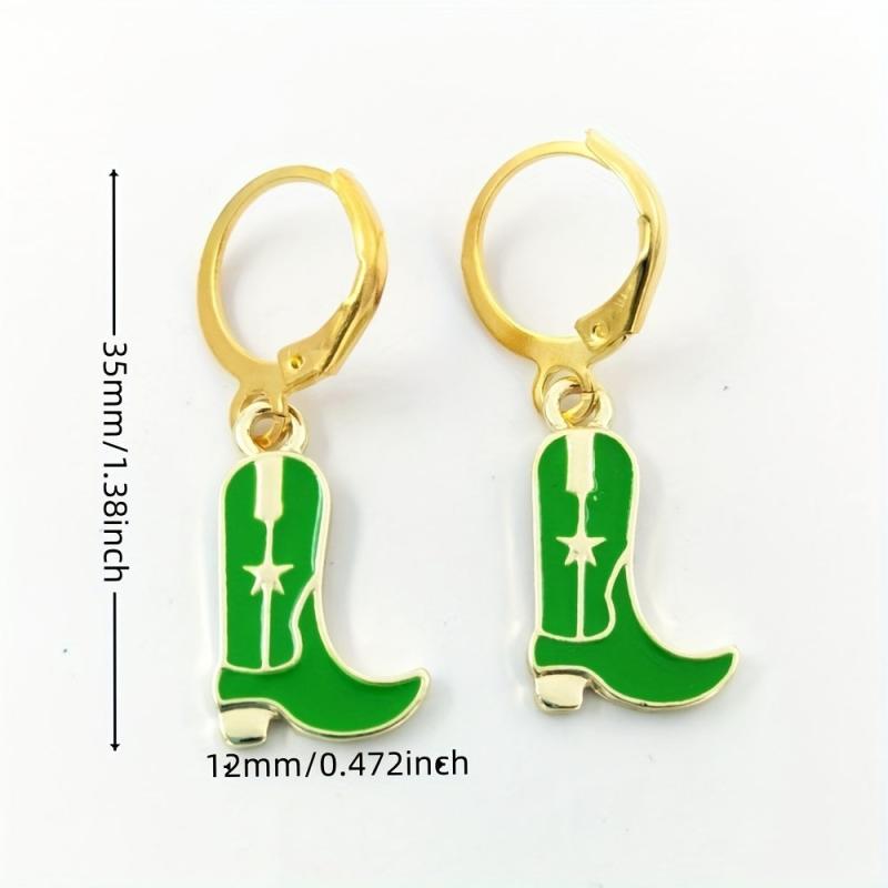 Western Cowgirl Boots Earrings
